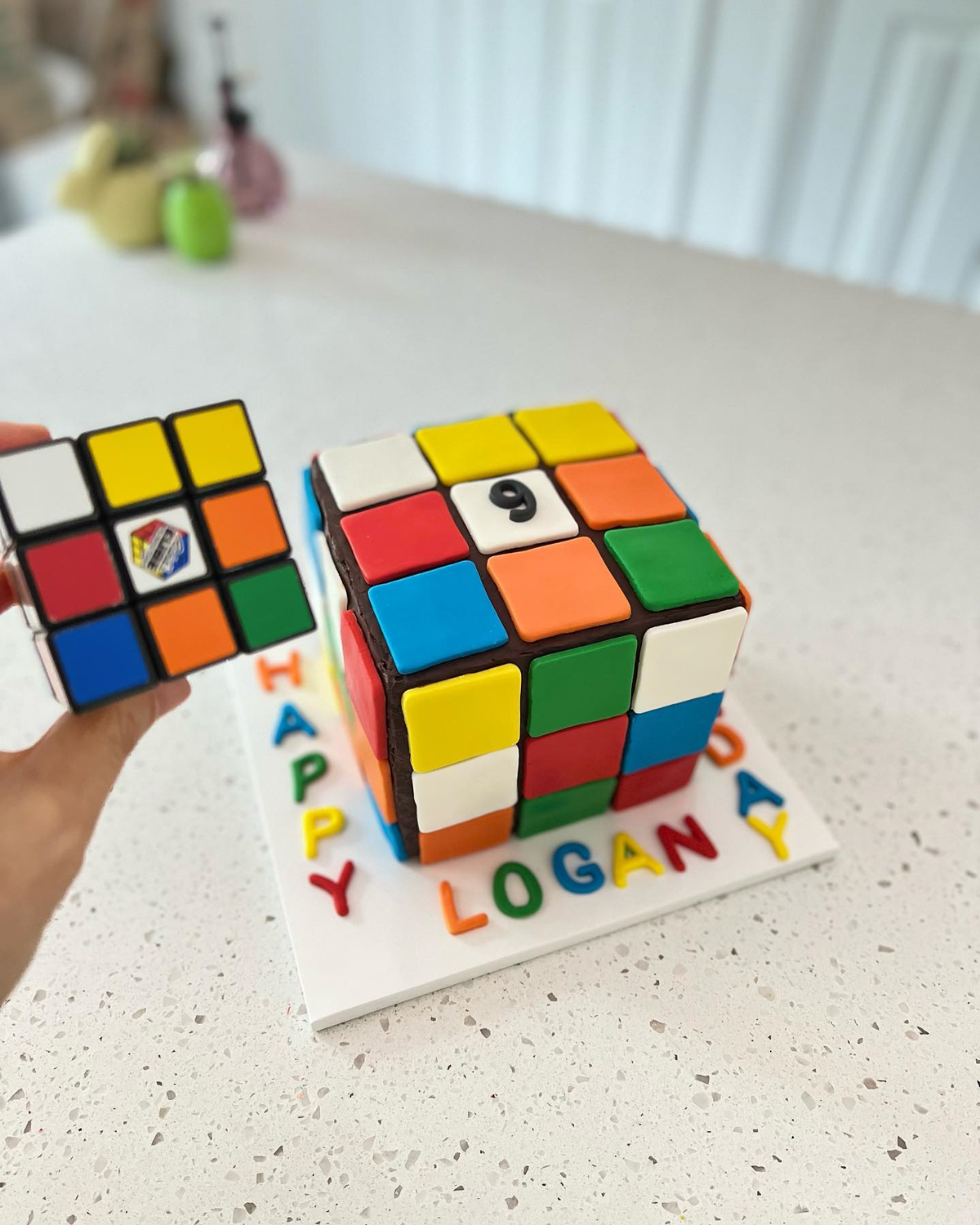 Rubix Cube Birthday Cake