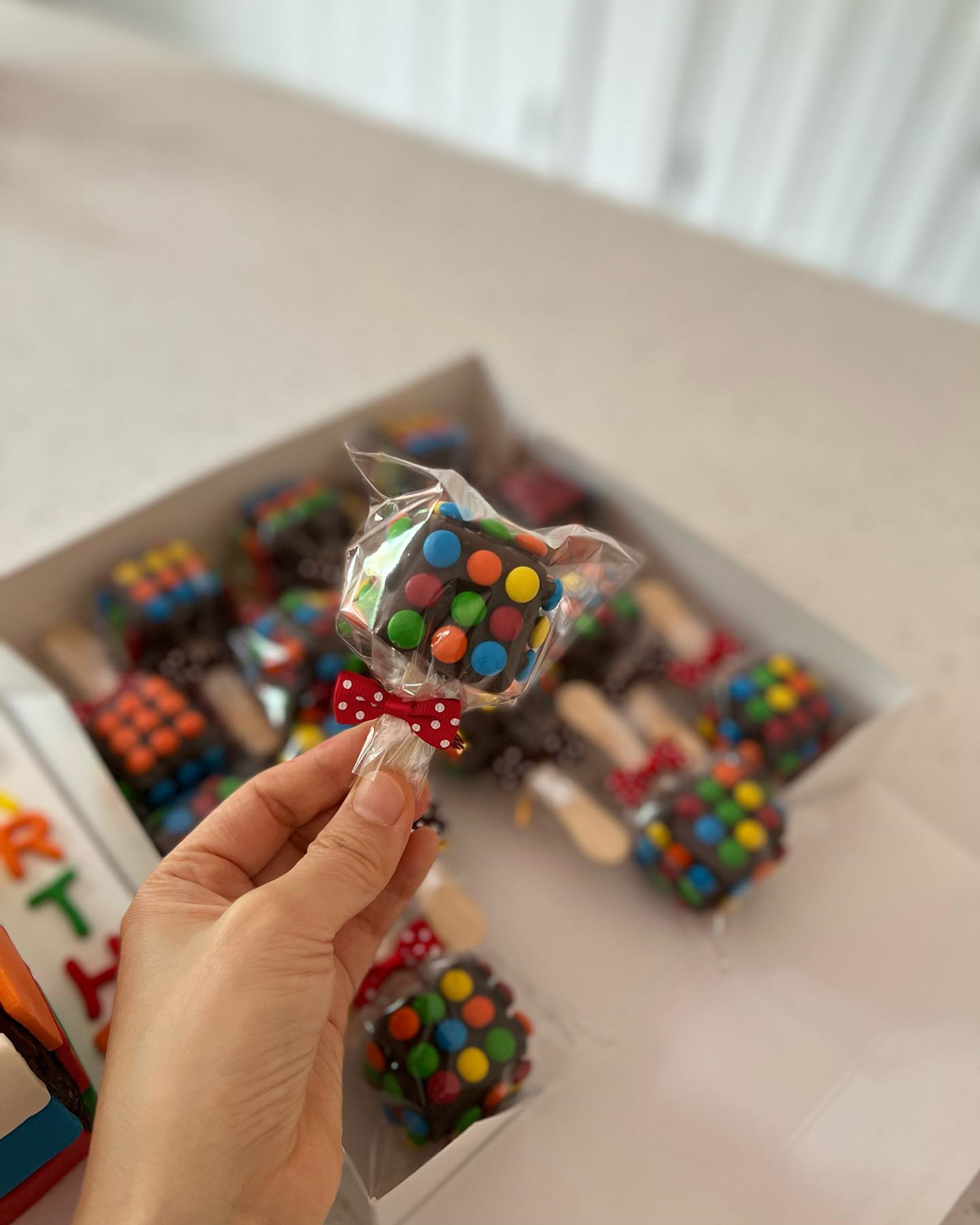 Rubix Cube Cake Pops